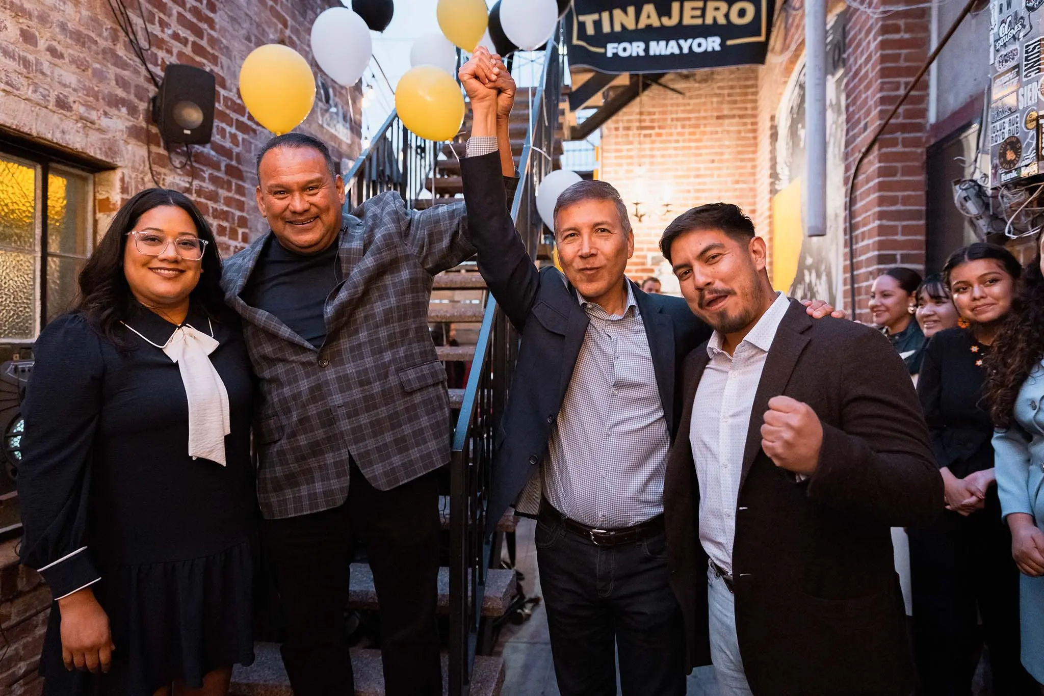 Sal Tinajero, Vicente Sarmiento, Jessie Lopez, and Jonathan